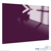 Tableau verre Solid violet parfait 90x120 cm