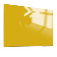 Tableau en verre Elegance jaune canari 60x90 cm
