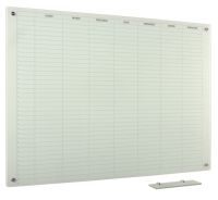 Tableau en verre une semaine Lun-Dim 120x240cm