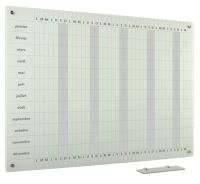 Tableau en verre annuel Lun-Dim 100x200cm