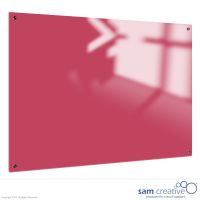 Tableau verre Solid rose bonbon 45x60 cm