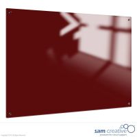 Tableau verre Solid rouge rubis 120x240 cm